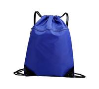Drawstring Backpack Large Lightweight Wear Resistant Casual Daypack Rucksack Blue, 43x50x1cm