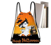 Drawstring Backpack, Trick or Treat Sack, 13X16.9 Inches Halloween Drawstring Backpack Trick or Treat Sack Candy Goodie Pouch for Party Favors