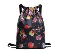 Drawstring Backpack, Vintage Drawstring Waterproof Bag, Large Capacity Gym Bag and Travel B-ag for Women Men for Sports Travel Gym Beach