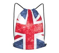 Drawstring Backpack, Vintage Union Jack British Flag Drawstring Bag, Sports Gym Bag for Men Women-As Shown-S
