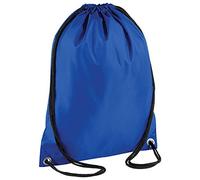 Drawstring Backpack Waterproof Bag Gym PE DUFFLE School Kids Boys Girls Sack (Royal Blue)