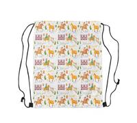 Drawstring Backpack Wild Western Cowboy Resistant Gym Sackpack Scratch Draw String Back For Holidays Running School