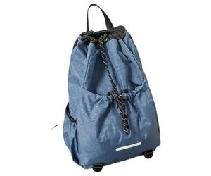 Drawstring Backpack Women, Men Light Weight Gym Bag with Yogas Mat Strap, Water String Laptop Backpacks Lightweight Drawstring with Yoga Mat Strap