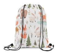 Drawstring Bag Cartoon Animals Lightweight Draw String Back Water-Resistant Drawstring Backpack For School Holidays Swim