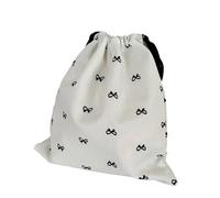Drawstring Bag Cosmetic Storage Pouches Bows Makeup Bag Portable Storage Bag Small Canvas Bag for Cloth Toy Travel Items