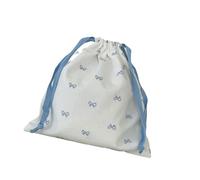 Drawstring Bag Cosmetic Storage Pouches Bows Makeup Bag Portable Storage Bag Small Canvas Bag for Cloth Toy Travel Items