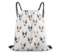 Drawstring Bag, Daily Swimming Backpack, Funny Dogs Cow Terrier, Lightweight String Sackpack For Holidays, Travel, Men, 36X42cm