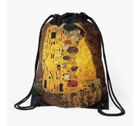 Drawstring Bag Gustav Klimt The Kiss - Lightweight Sport/Gym Backpack, Durable & Adjustable