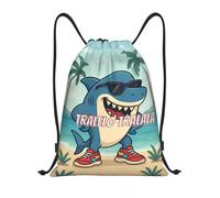 Drawstring Bag Italian Brainrot Funny Meme Vintage Drawstring Backpack Gym Sports Sackpack String Bag for Hiking
