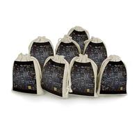 Drawstring Bag Jewelry Pouch Mathematics And Physics Pouches Reusable for Party Wedding Home Storage Natural Color 8pcs