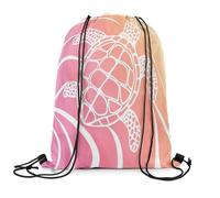 Drawstring Bag Sea Turtle Water-Resistant Draw String Back Unisex Gym Sackpack For Swim Beach Yoga