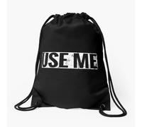 Drawstring Bag Use Me submissive BDSM fetish Kink play Distressed Sport Gym Shoe Backpack