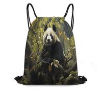Drawstring Bagdrawstring Backpack For Men Yoga Party 36X42Cm Durable Lightweight Gym Bag Panda Tree