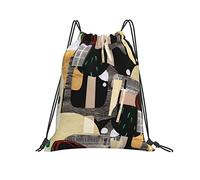 Drawstring Bags Abstract Modern Artist Hiking Drawstring Gym Bag Storage Gym Sack Machine Washable Drawstrings Backpack For Holidays Picnic Traveling S