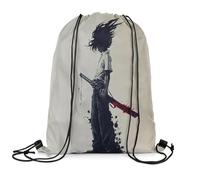 Drawstring Bags Afro Samurai Anime Japanese Beach Swim Travel Drawstring Gym Bag Large Capacity Swimming Bag Sports Gym Sack For Running Picnic Swimming S