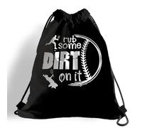 Drawstring Bags Baseball - Rub Some Dirt On It, Baseball Player Drawstring Gym Bag Resistant Swimming Bag Multicolor Gym Sack For Party Picnic Traveling M