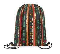 Drawstring Bags Bear Claw Stripes Farmhouse Southwestern Geometric Boho Gym Sack Sports Drawstrings Backpack Storage Drawstring Gym Bag For Traveling Shopping Beach M