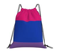 Drawstring Bags Bi Feminine Masculine Leaning Pride Flag Drawstring Gym Bag Waterproof Swimming Bag Resistant Gym Sack For School Travel Swimming S