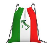 Drawstring Bags Cute Italy Flag Italian Gym Sack Storage Drawstring Backpack Sports Swimming Bag For Party Running Travel 36X42CM