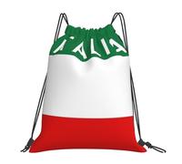 Drawstring Bags Cute Italy Flag Italian Gym Sack Waterproof Swimming Bag Sports Drawstring Backpack For Party Running Travel 36X42CM