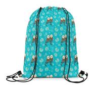 Drawstring Bags Cute Otters,Lovely Sealife,Wild Animal,Waterproof Cinch Bag, Drawstrings Backpack Sports Gym Sack Machine Washable Swimming Bag For Running Picnic Travel S