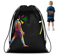 Drawstring Bags, Football Boot Bag, Kid Football Kit Bag Multi-Purpose Sports Kit For Boys Men, Midium Sized Lightweight Kids Draw String Sports Kits For Swimming Dance Travel Gym Vacation Beach Use