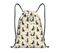Drawstring Bags Foxes Moonlight Gym Sack Lightweight Swimming Bag Resistant Drawstring Backpack For Gym Travel Shopping