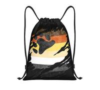 Drawstring Bags Gay Bear Pride Flag Gym Sack Lightweight Swimming Bag Resistant Drawstring Backpack For Traveling Travel Shopping