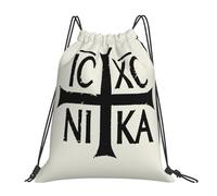 Drawstring Bags Ic Xc Nika Christogram Orthodox Eastern Christianity Drawstring Gym Bag Sports Gym Sack Multicolor Drawstrings Backpack For Picnic Travel Swimming S