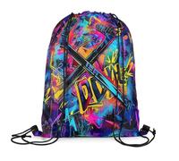 Drawstring Bags Ice Hockeys Hockey Winter Event Ball Games Drawstring Gym Bag Machine Washable Swimming Bag Large Capacity Gym Sack For Picnic Travel Beach S