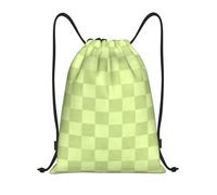 Drawstring Bags Lime Checker Drawstring Backpack Storage Swimming Bag Waterproof Gym Sack For Traveling Shopping Travel