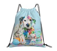 Drawstring Bags Little Dalmatian Puppy Drawstring Backpack Storage Swimming Bag Waterproof Gym Sack For Shopping Traveling Travel