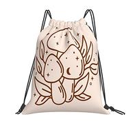 Drawstring Bags Magic Mushroom Boho Drawstrings Backpack Large Capacity Gym Sack Resistant Swimming Bag For Holidays Party Shopping S