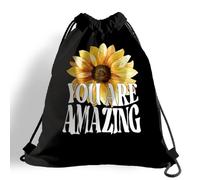Drawstring Bags Motivational Quote - You Are Amazing Drawstrings Backpack Machine Washable Gym Sack Storage Swimming Bag For School Swimming Running S