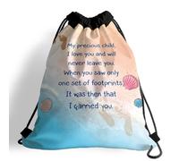 Drawstring Bags Parenting Design - My Precious Child, Great Gifts To Family Drawstring Gym Bag Multicolor Swimming Bag Resistant Gym Sack For Party Picnic Running S