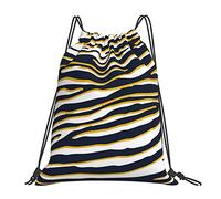 Drawstring Bags Print African Animal Striped Drawstrings Backpack Sports Gym Sack Storage Swimming Bag For Travel Trip Swimming M