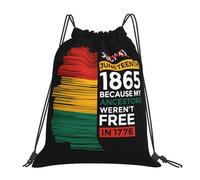 Drawstring Bags Since 1865 Celebrate Freedom Afican Gym Sack Storage Swimming Bag Lightweight Drawstrings Backpack For Party Traveling School S