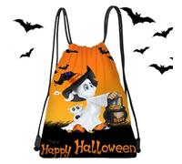 Drawstring Bags | Treats Bag - 13X16.9 Inches Halloween Drawstring Large Backpack Candy Goodie Pouch for Party Supplies
