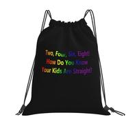 Drawstring Bags Two, Four, Six, Eight! How Do You Know Your Kids Are Straight Gym Sack Resistant Drawstring Gym Bag Large Capacity Swimming Bag For School Swimming Running S