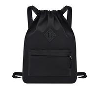 Drawstring Bags, Waterproof Gym Backpack Sports String Bag for Swimming Football Travel Beach Gymnastics Yoga Back Pack Large Nylon Sackpacks Bag for Women Men