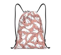 Drawstring Bags White Rats Drawstring Backpack Waterproof Swimming Bag Lightweight Gym Sack For Shopping Travel Gym