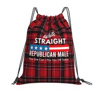 Drawstring Bags White Straight Republican Male How Else Can I Piss You Off Today Drawstrings Backpack Lightweight Gym Sack Sports Swimming Bag For Picnic Travel Running S