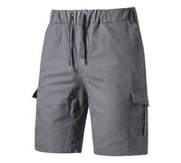 Drawstring Cargo Shorts Mens - Summer Work Shorts Men Lightweight Comfort Work Short Pant Classic Fit Straight Shorts Multi Pocket Casual Shorts Elasticated Waist Activewear Shorts
