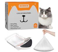 Drawstring Cat Litter Box Liners 100 Pack-Robot Litter Liner Bags for Robot 3 and 4 Cleanpethome/PETKIT PuraX PuraMax Catlink Self-cleaning Cat Litter Box Bag Heavy Duty Litter Box Robot Waste Bags