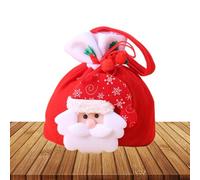 Drawstring Christmas Bags - Reusable And Portable Gift Storage, Comfortable Fabric Gift Bags, Packaging For Family, Friends And Colleagues | Festive Santa Bag For Little