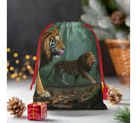 Drawstring Christmas Gift Bags, Large Medium Small Xmas Wrapping Bag Reusable Holiday Gift Bags Big Cats Wrapping Merry Pouch For Birthday, Goodies, Xmas Holiday Party Favor Decoration Supplies