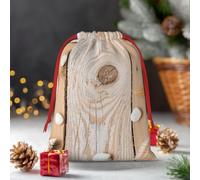 Drawstring Christmas Gift Bags, Large Medium Small Xmas Wrapping Bag Reusable Holiday Gift Bags Ocean Beach Sands Wrapping Merry Pouch For Birthday, Goodies, Xmas Holiday Party Favor Decoration