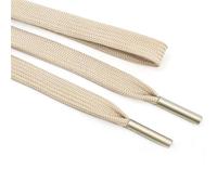 Drawstring Cord 135cm 10mm Braided Flat Cord Hoodie Drawstring Sweatpants Waist Replacement DIY Garment Sewing Supplies(Beige)