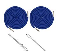 Drawstring Cords Replacement Drawstring Hoodie String with 2 Pieces Easy Threader for Sweatpants Shorts Pants Jackets Coats (Dark Blue)