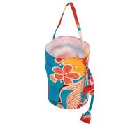Drawstring Cosmetic Bag Coin Purse Japanese Style for Women, Polyester | Green Floral Crane Pattern, Elegant Daily Commuting Pouch, Storage for Cosmetics Mirror Coins, Gift Choice